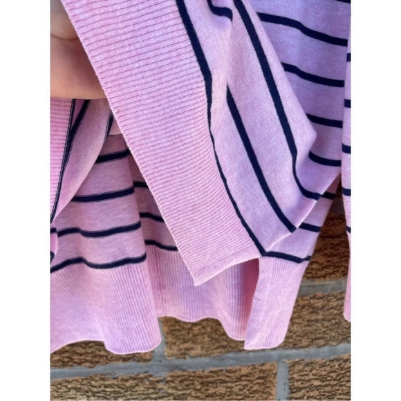 LILLY PULITZER Melenie "Cool-Max" Sweater in Heathered Pink Tropics Stripe Large - Picture 3 of 7